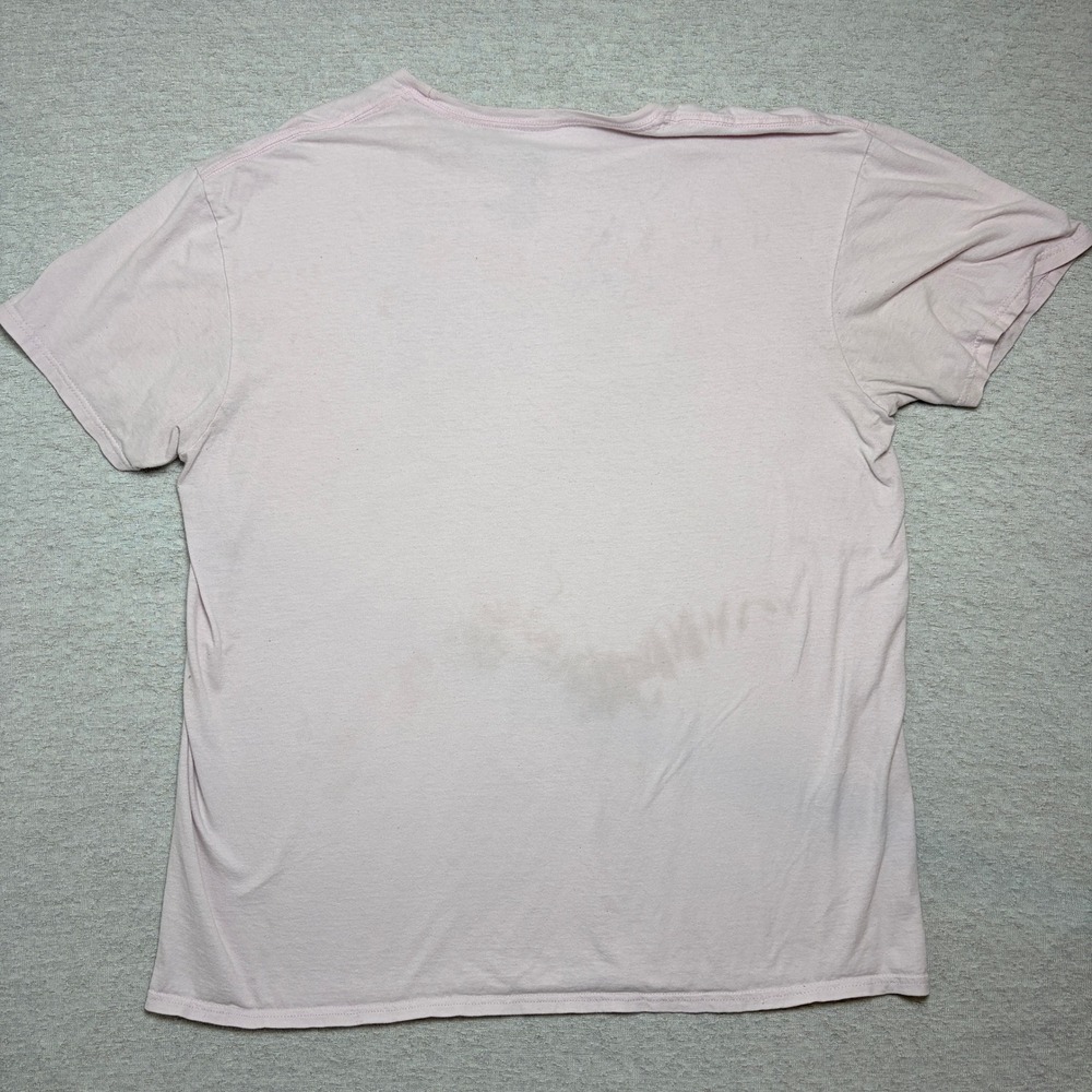 MTV Mens T-Shirt XL Light Pink Mushroom Psychedelic Graphic Music Television Tee - Picture 6 of 9